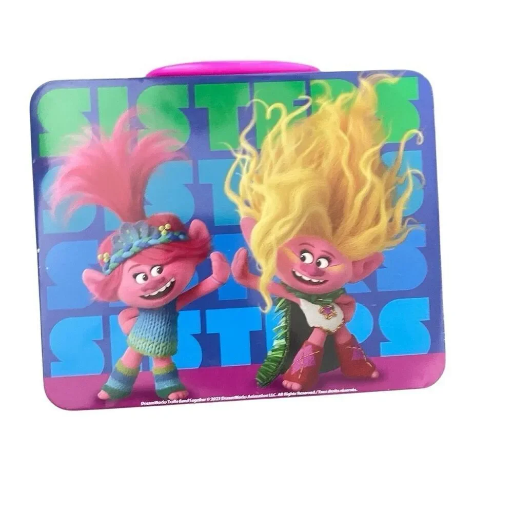 Trolls Band Together Metal Lunchbox w/ 24-Piece Puzzle Viva & Poppy Collectible